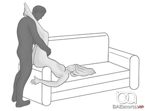 posición sexual en el sillón
