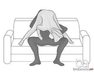 posición sexual en el sillón